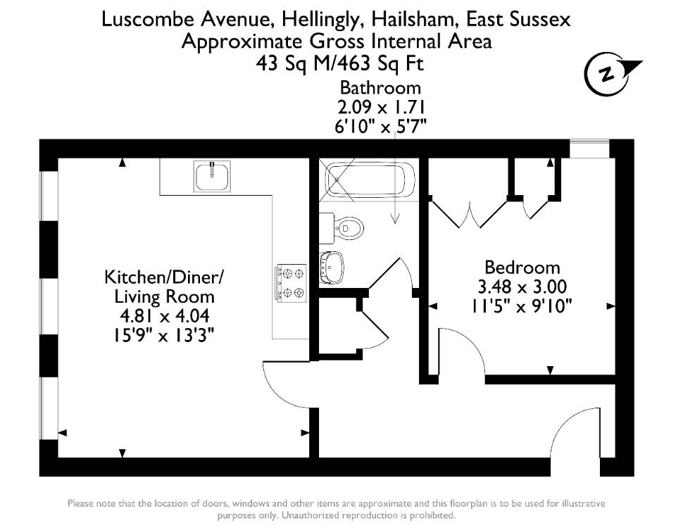 Floorplan for Luscombe Avenue