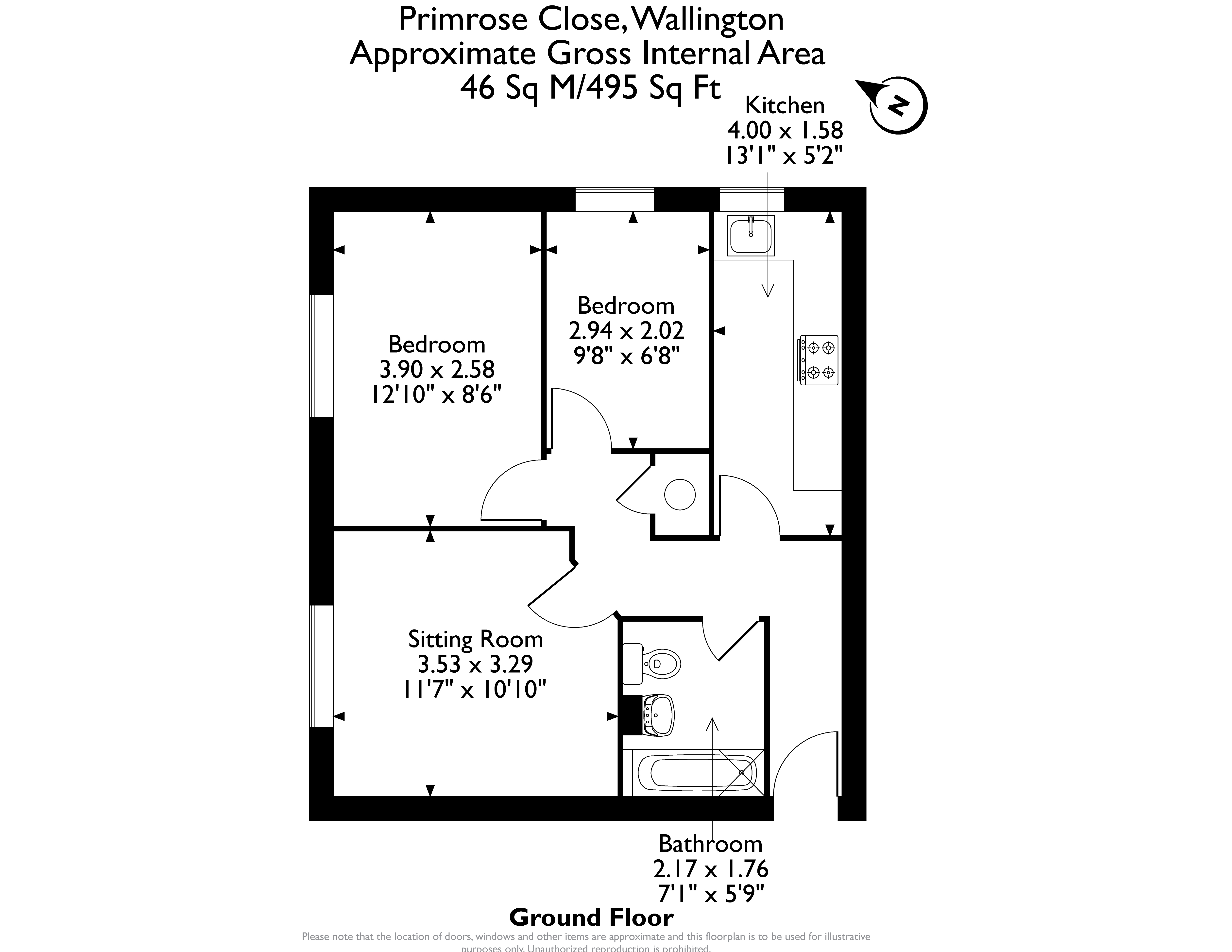 Floorplan for Primrose Close