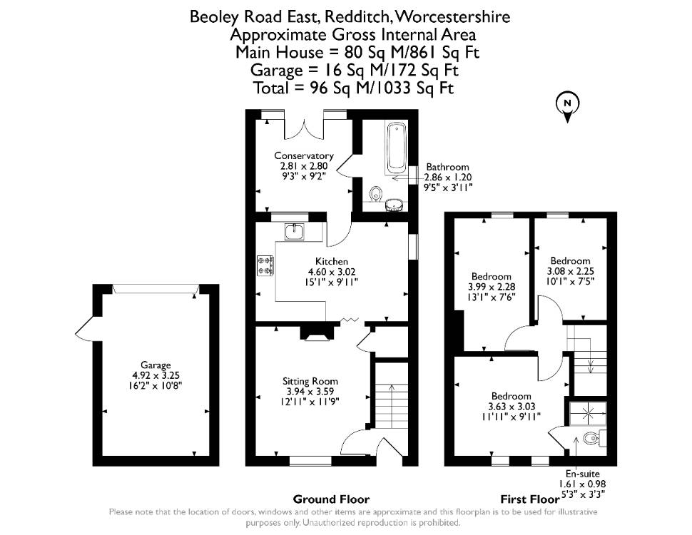 Floorplan for Beoley Road East