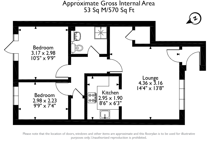 Floorplan for Blacksmiths Row, High Street