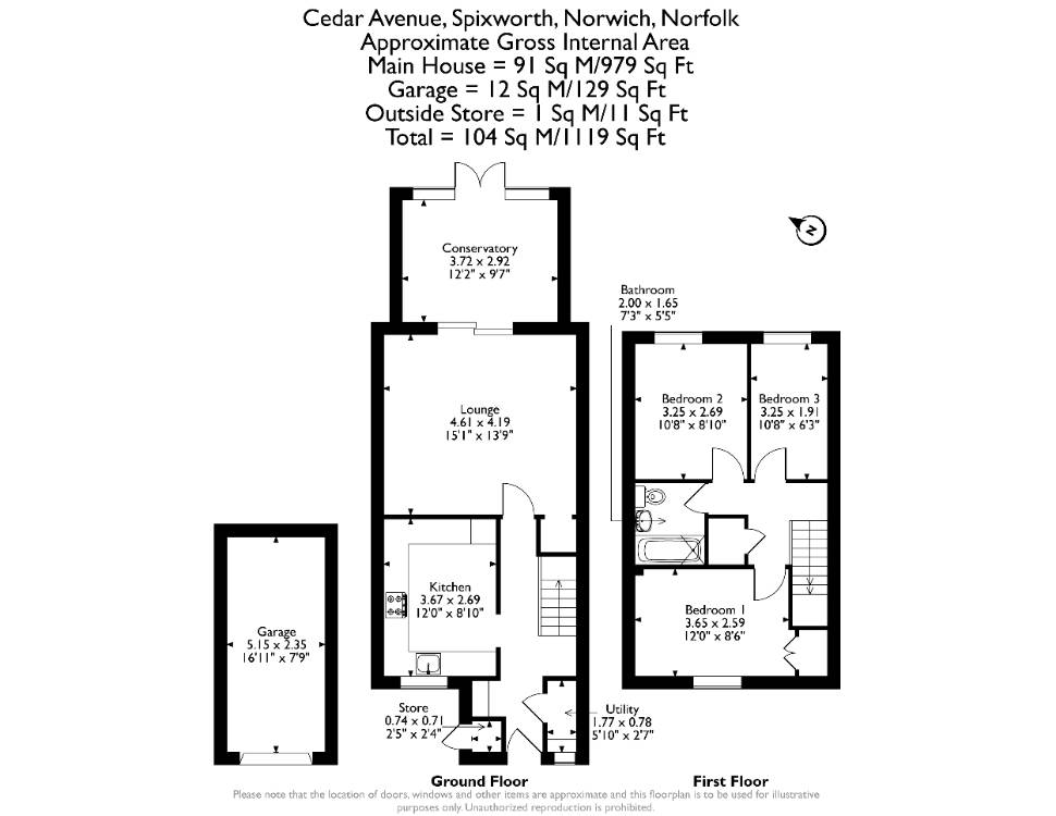 Floorplan for Cedar Avenue