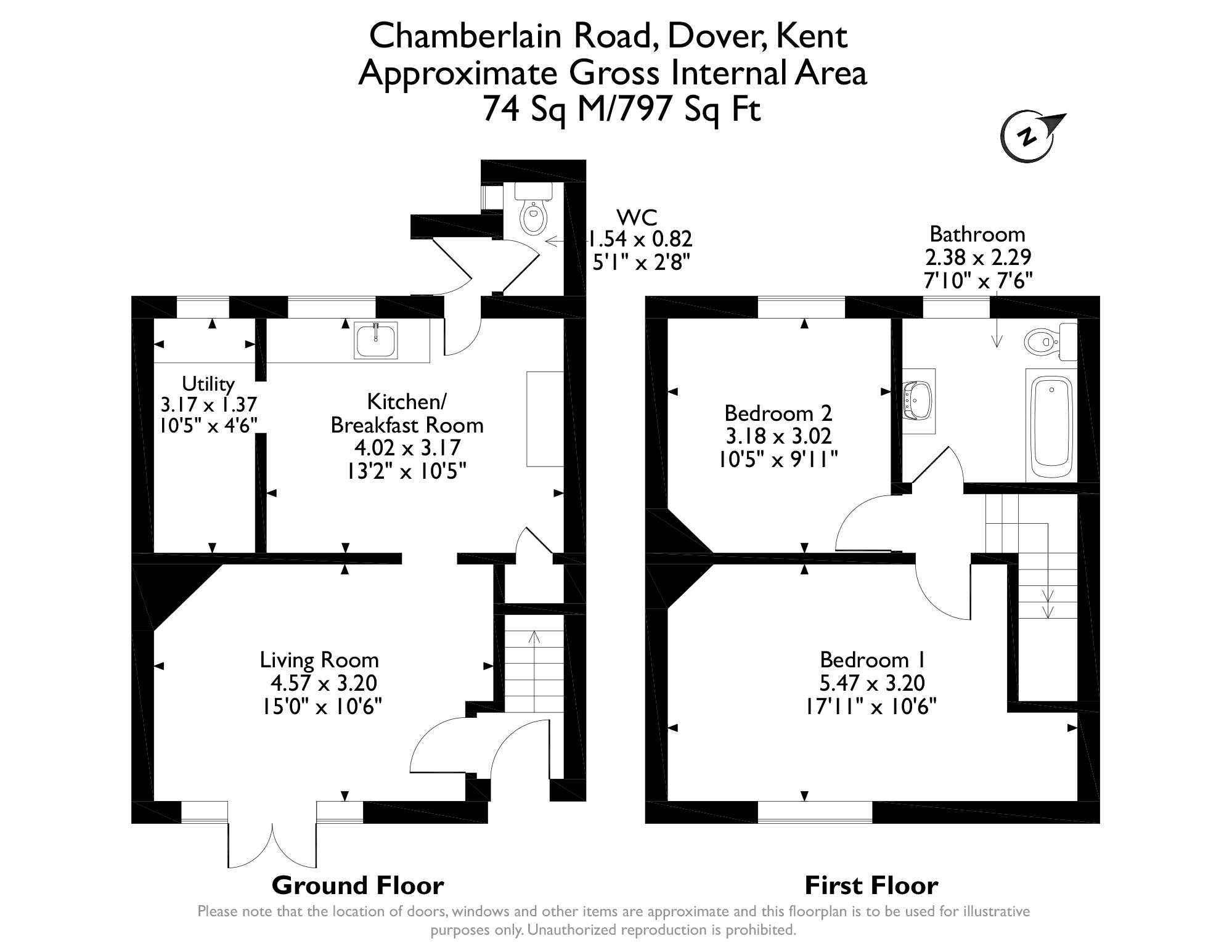 Floorplan for Chamberlain Road
