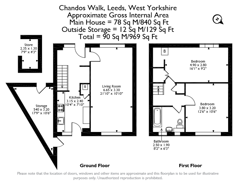 Floorplan for Chandos Walk