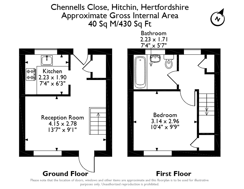 Floorplan for Chennells Close