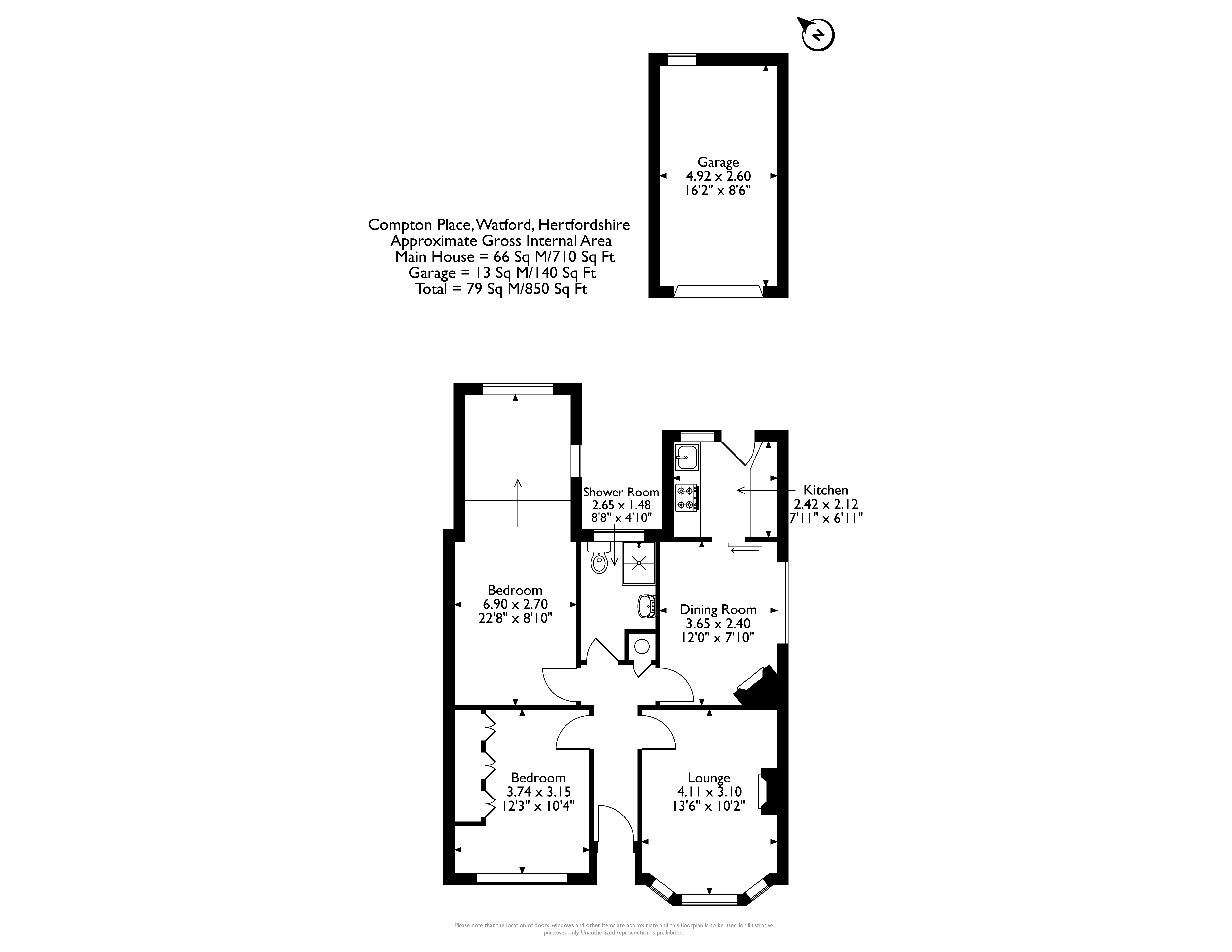 Floorplan for Compton Place