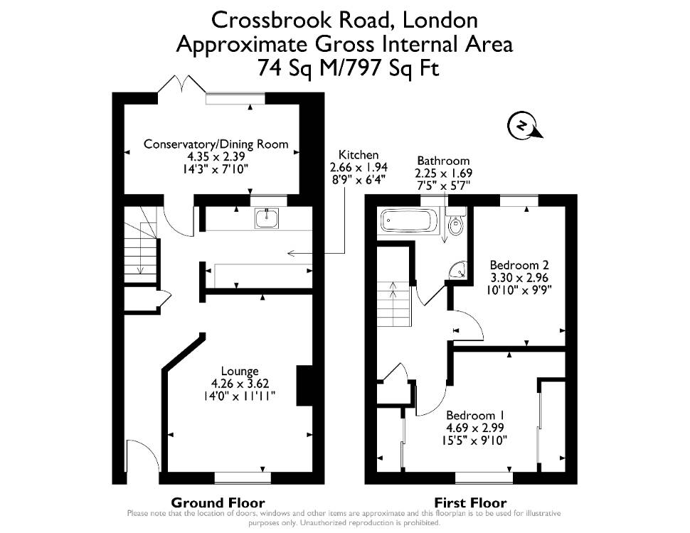 Floorplan for Crossbrook Road