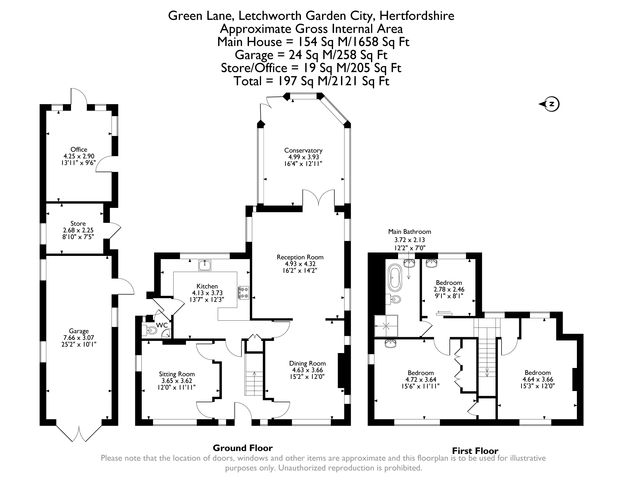 Floorplan for Green Lane, Letchworth