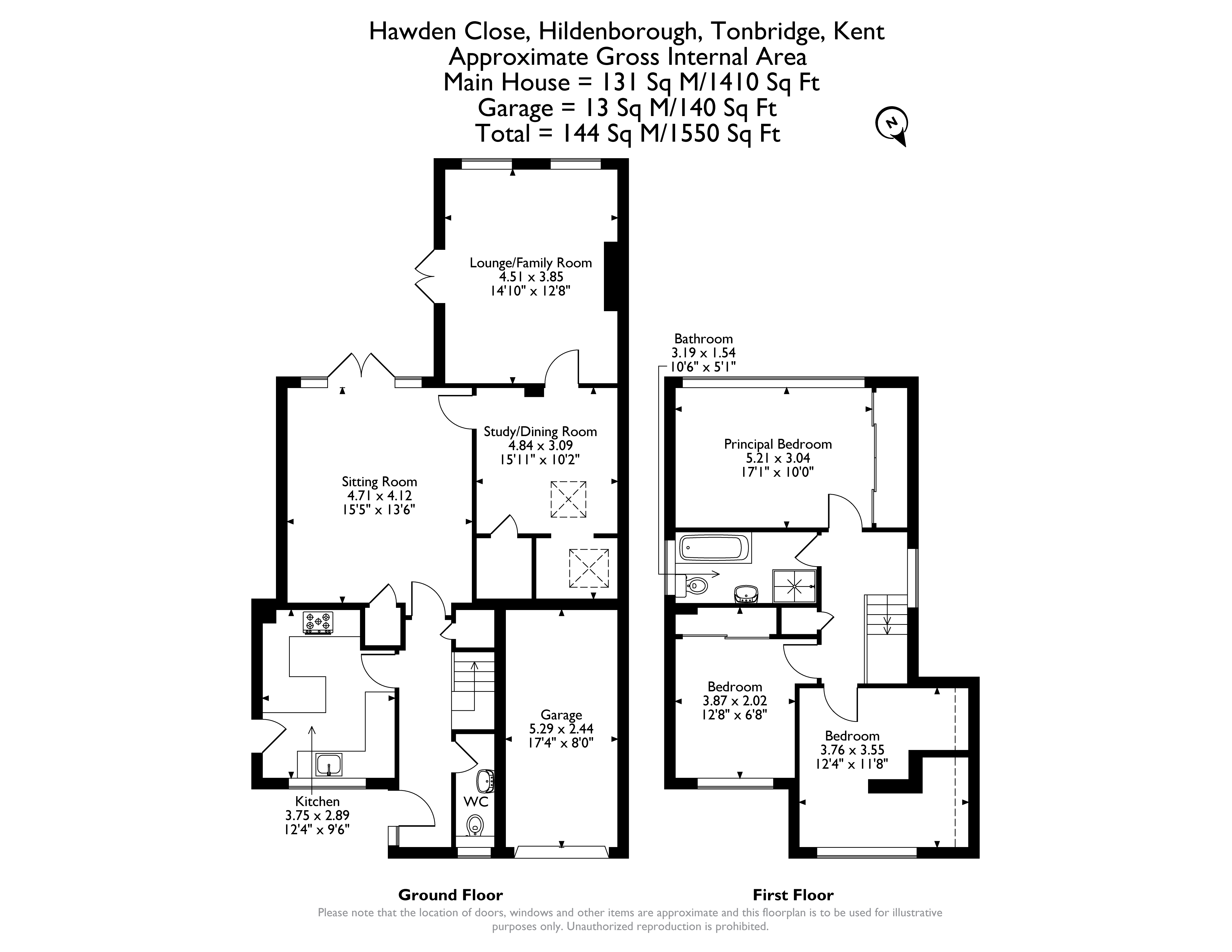 Floorplan for Hawden Close