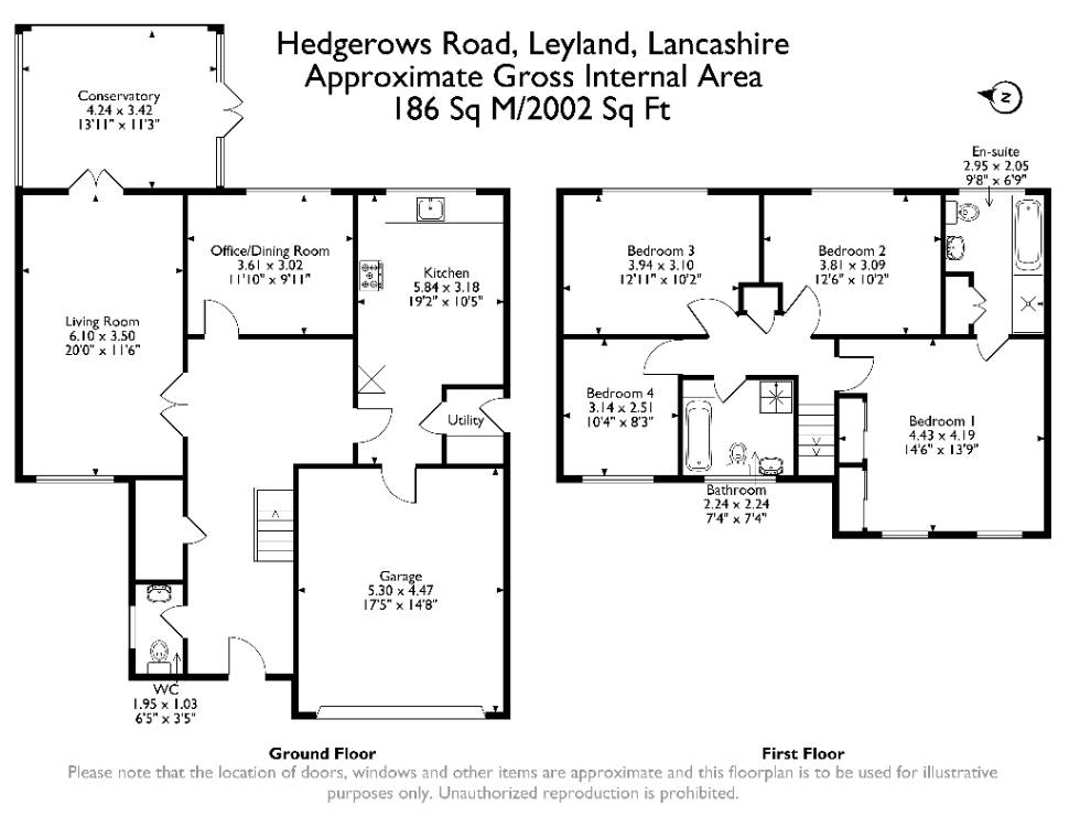 Floorplan for Hedgerows Road