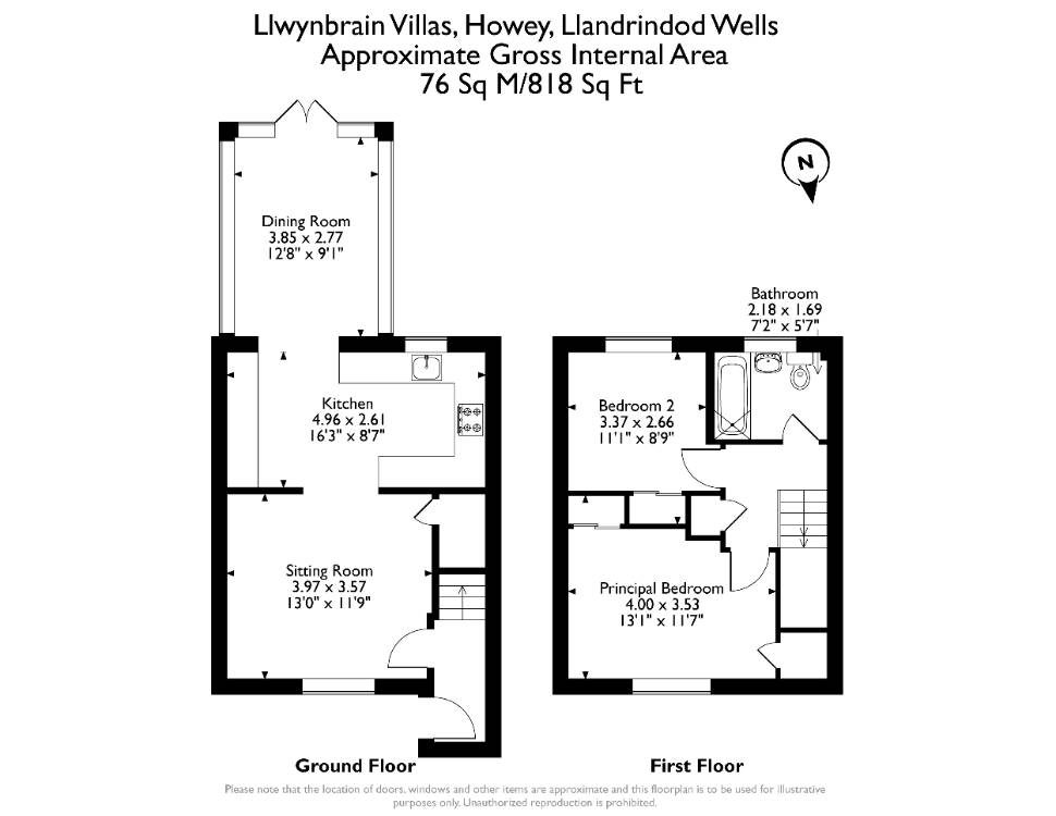 Floorplan for Llwynbrain Villas