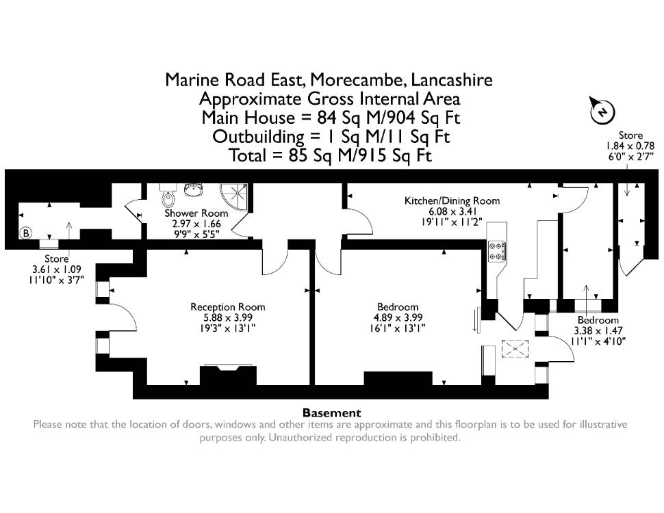 Floorplan for Marine Road East