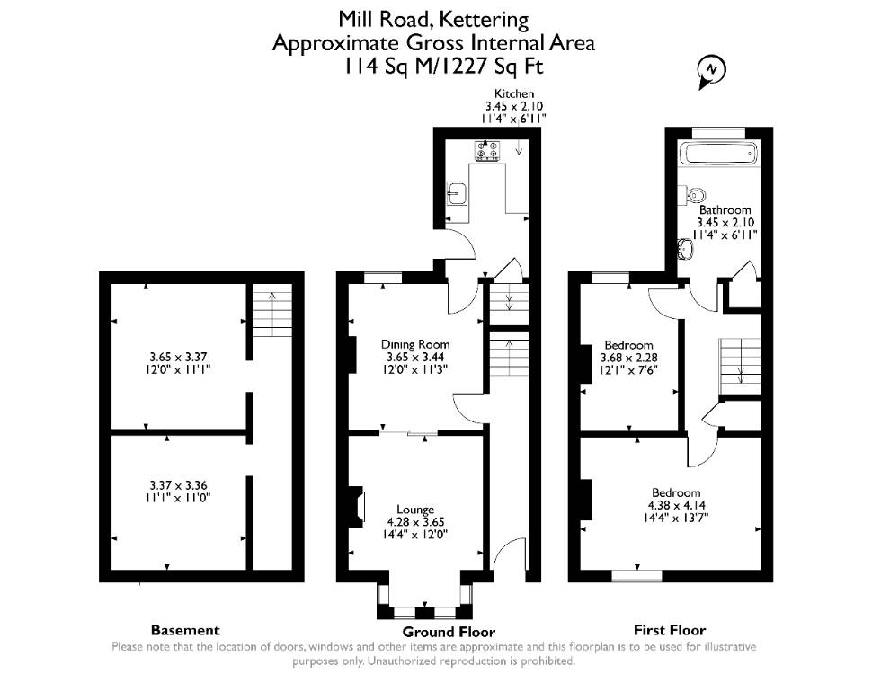 Floorplan for Mill Road