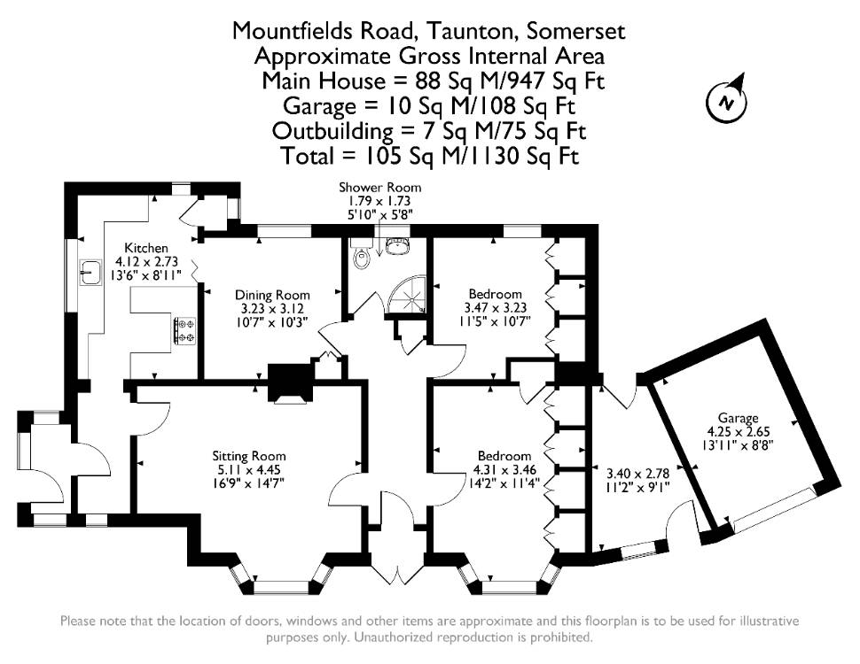 Floorplan for Mountfields Road