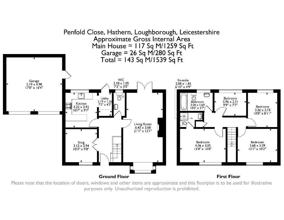Floorplan for Penfold Close
