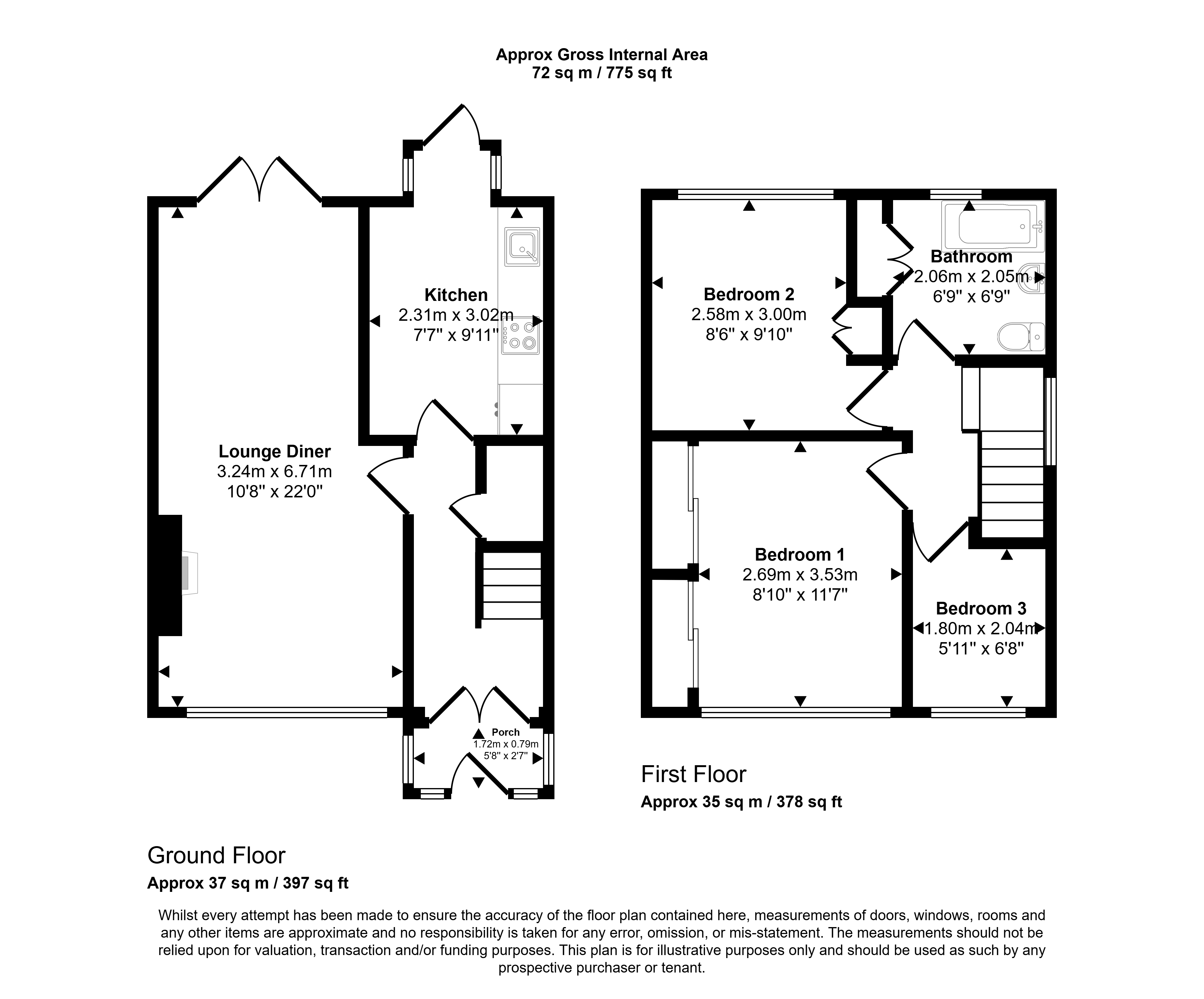 Floorplan for Preston Road