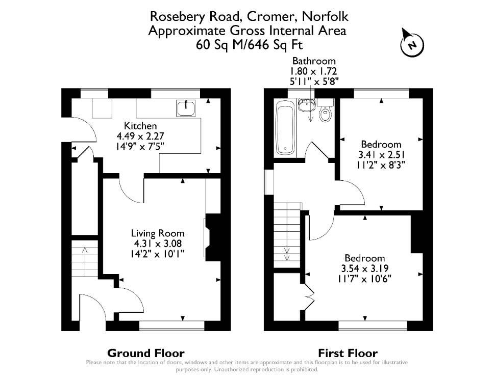 Floorplan for Rosebery Road