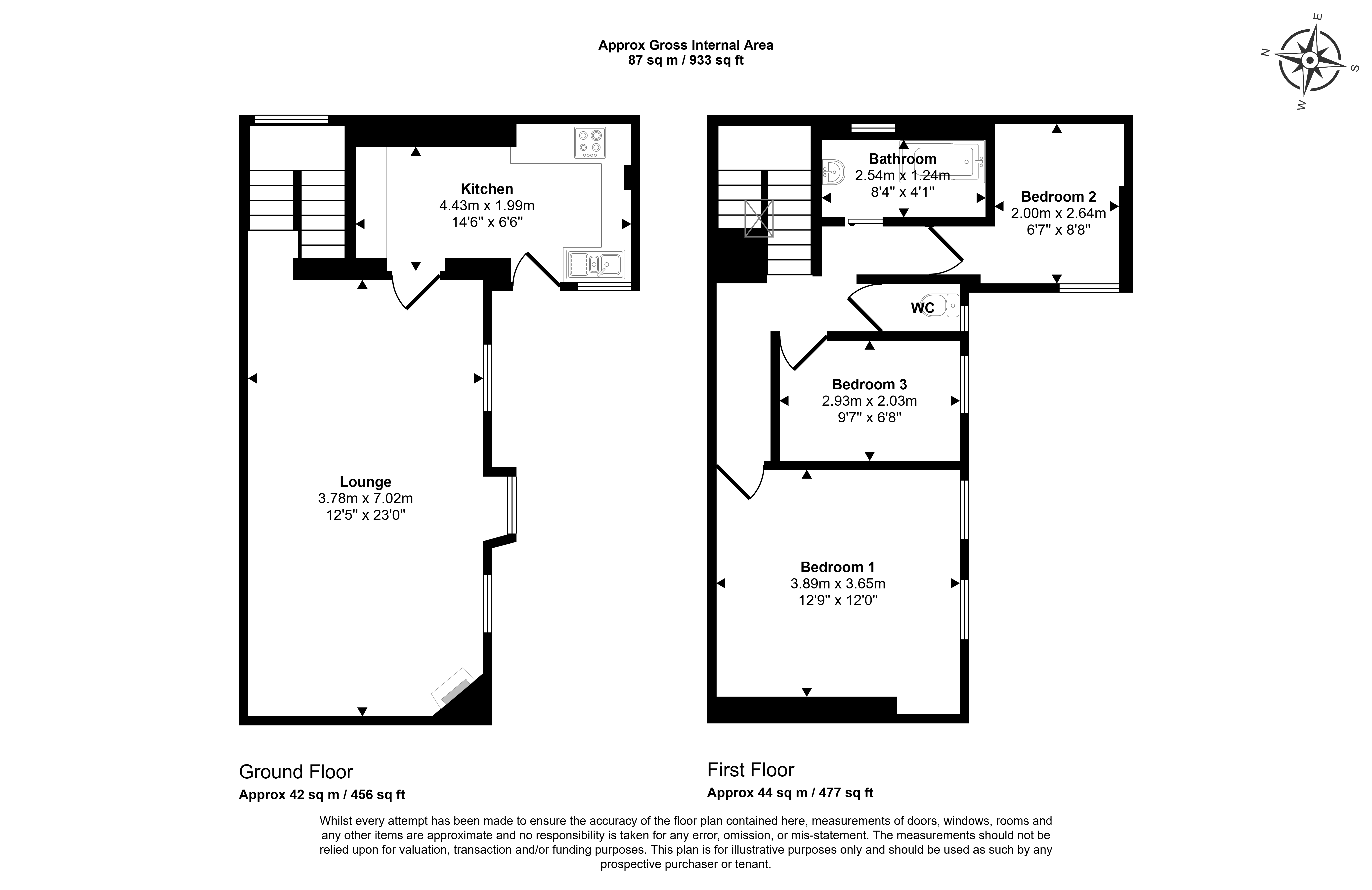 Floorplan for Hopewell Cottage, School Lane
