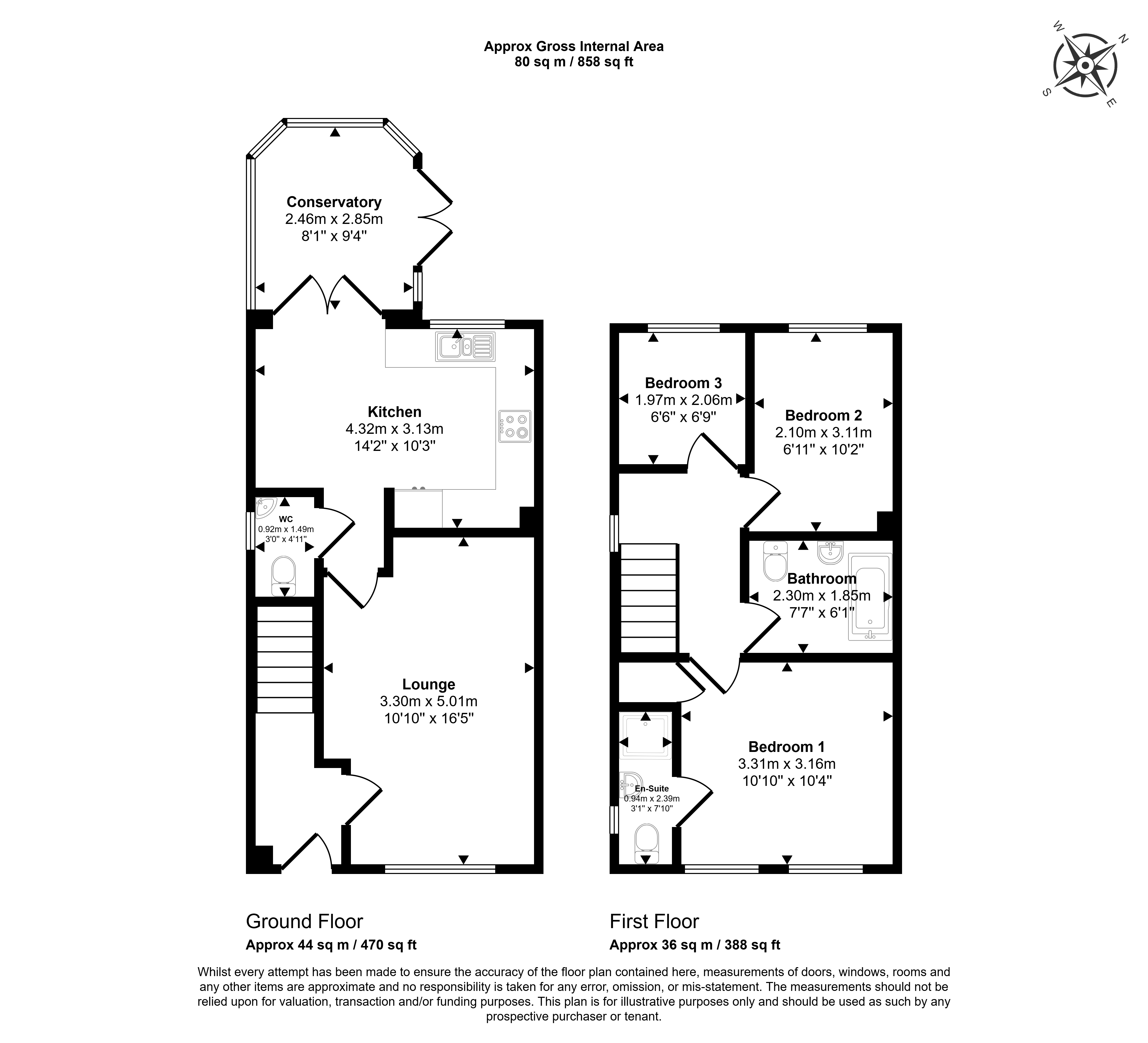 Floorplan for Stephen Oake Close