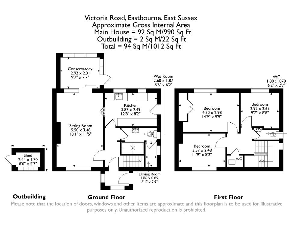 Floorplan for Victoria Road