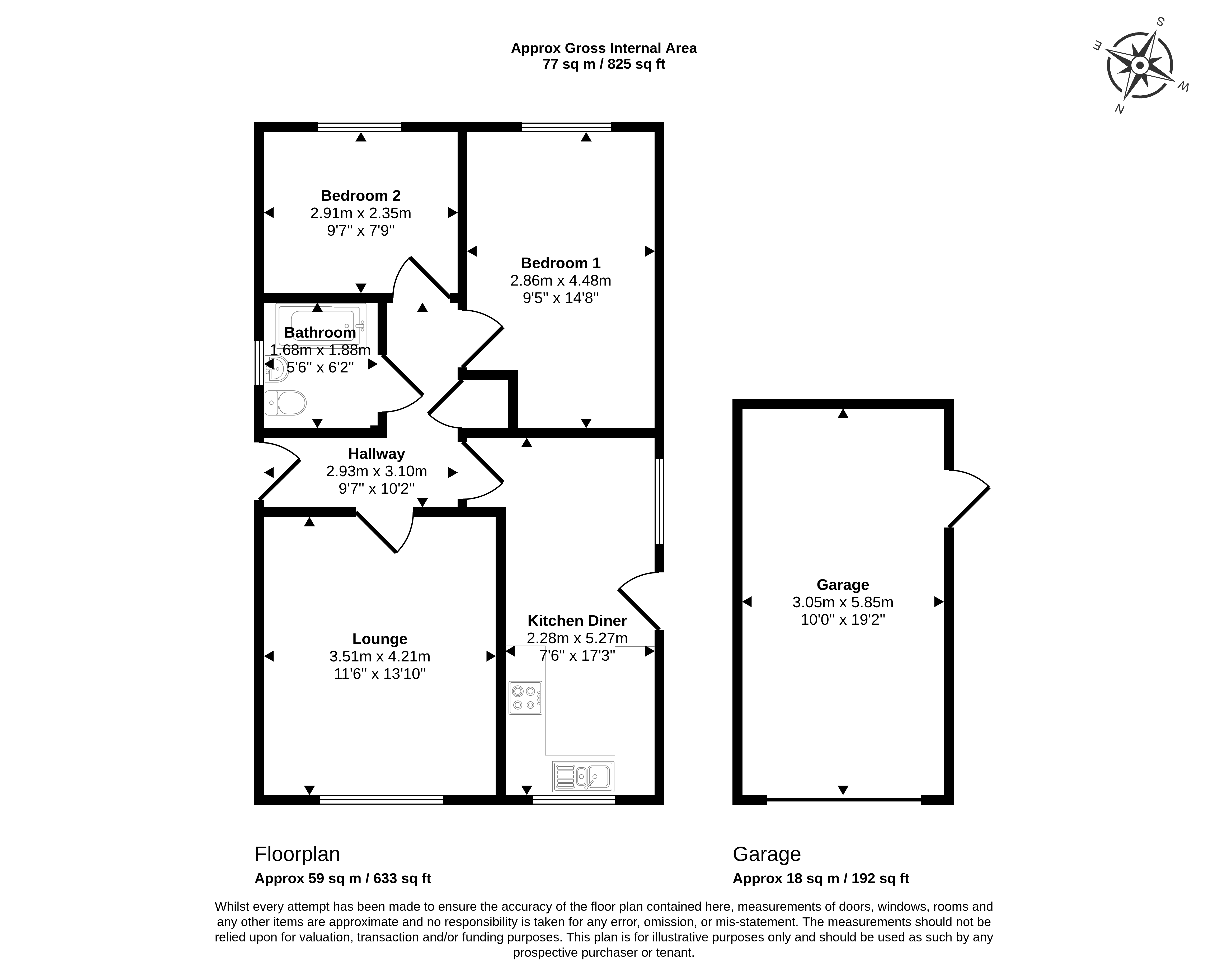 Floorplan for Waincroft Close